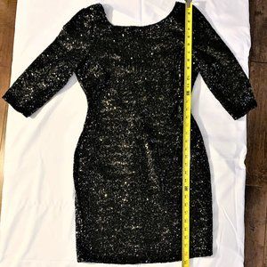 Crystal Doll Black Sequin Dress